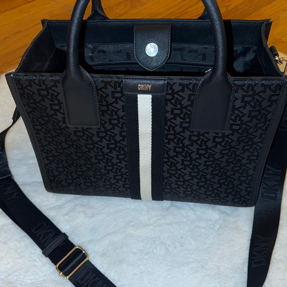 DKNY black tote bag